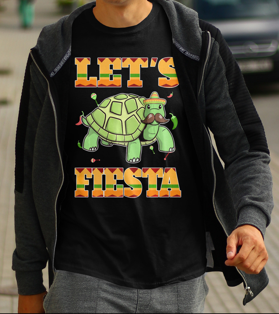 Let's Fiesta Turtle Cinco De Mayo Mexican T-Shirt