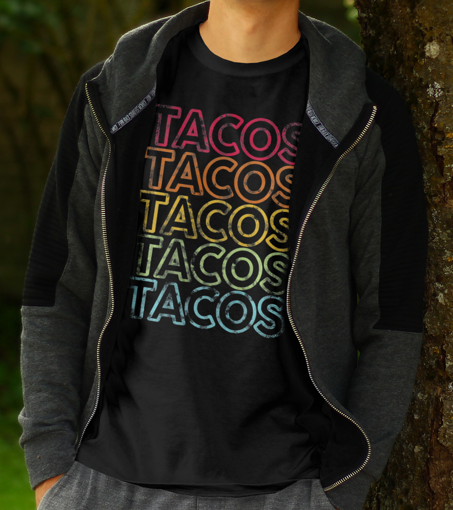 Tacos Vintage Retro Cinco De Mayo T-Shirt