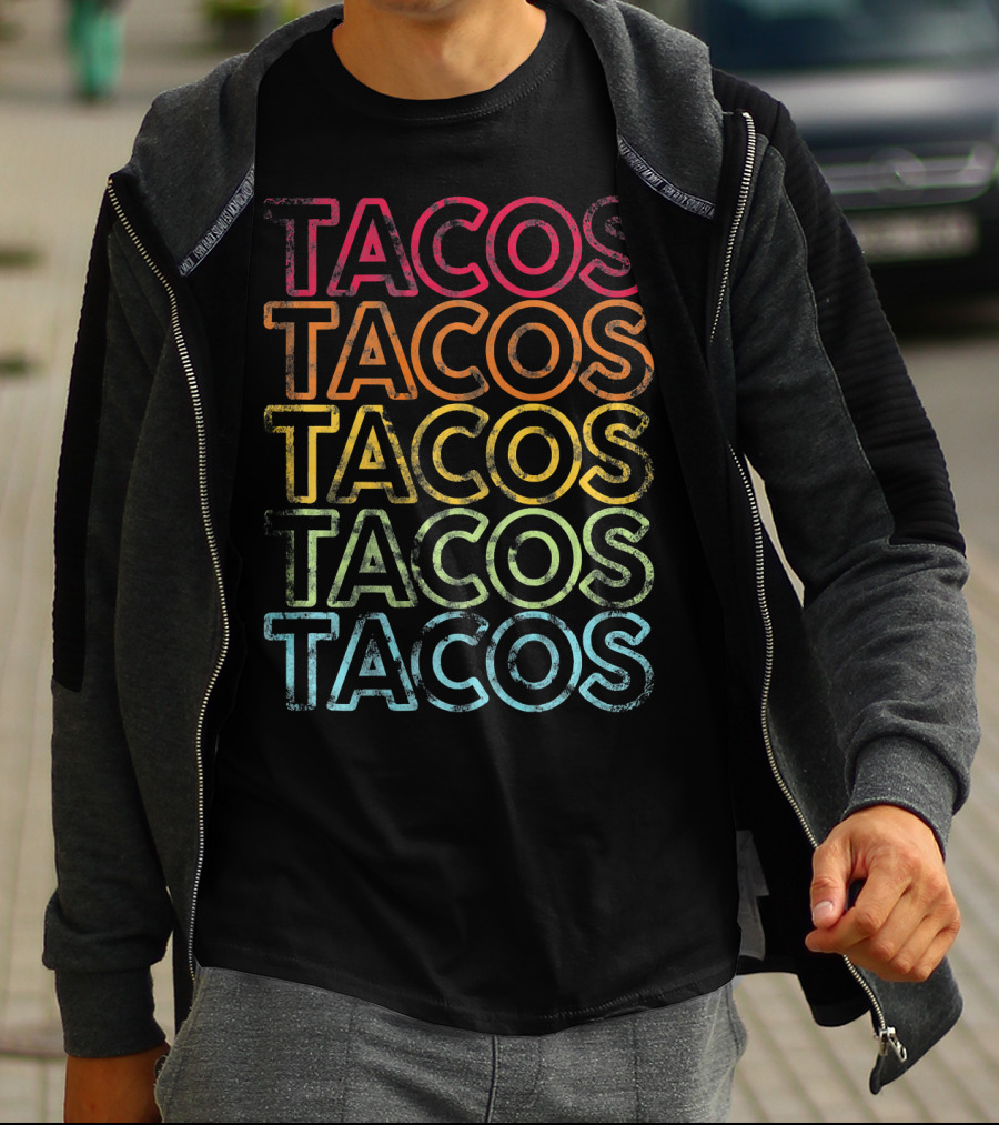 Tacos Vintage Retro Cinco De Mayo T-Shirt
