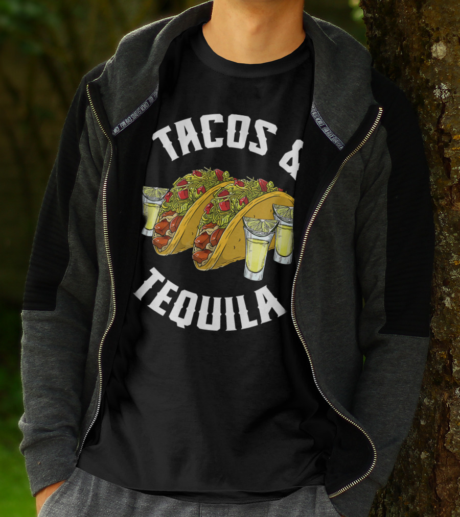 Tacos And Tequila With Lime Shots T-Shirt