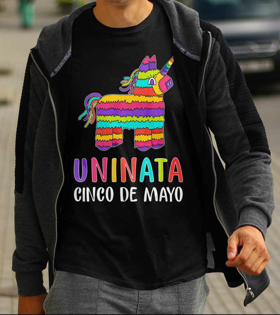 Unicorn Pinata Rainbow Uninata Cinco De Mayo T-Shirt