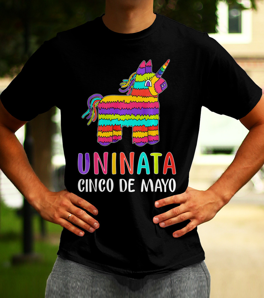 Unicorn Pinata Rainbow Uninata Cinco De Mayo T-Shirt