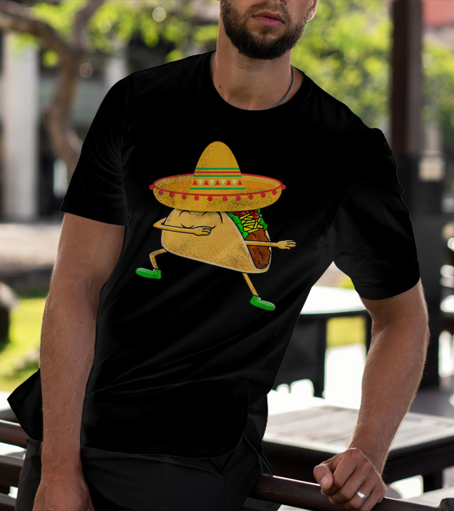 Mexican Sombrero Dabbing Taco T-Shirt