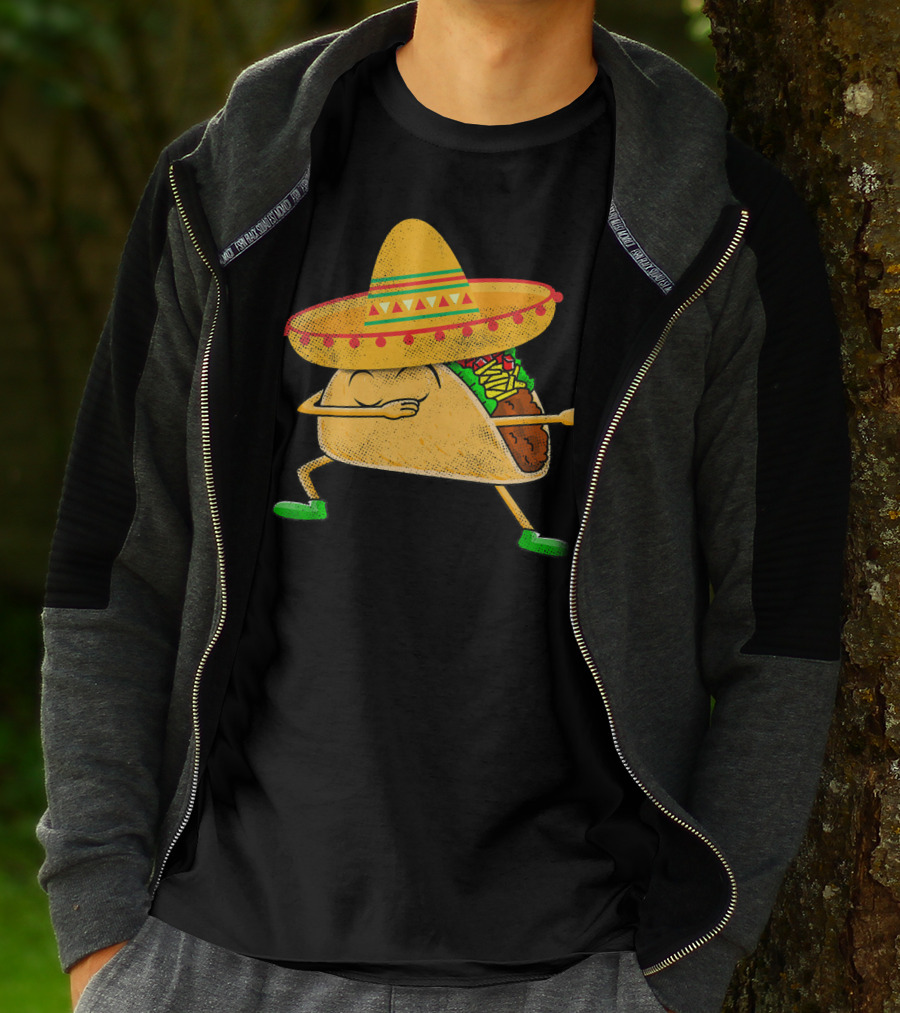 Mexican Sombrero Dabbing Taco T-Shirt