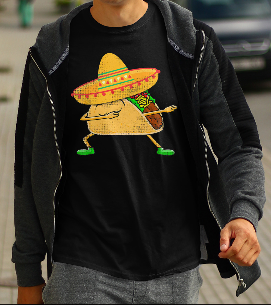 Mexican Sombrero Dabbing Taco T-Shirt