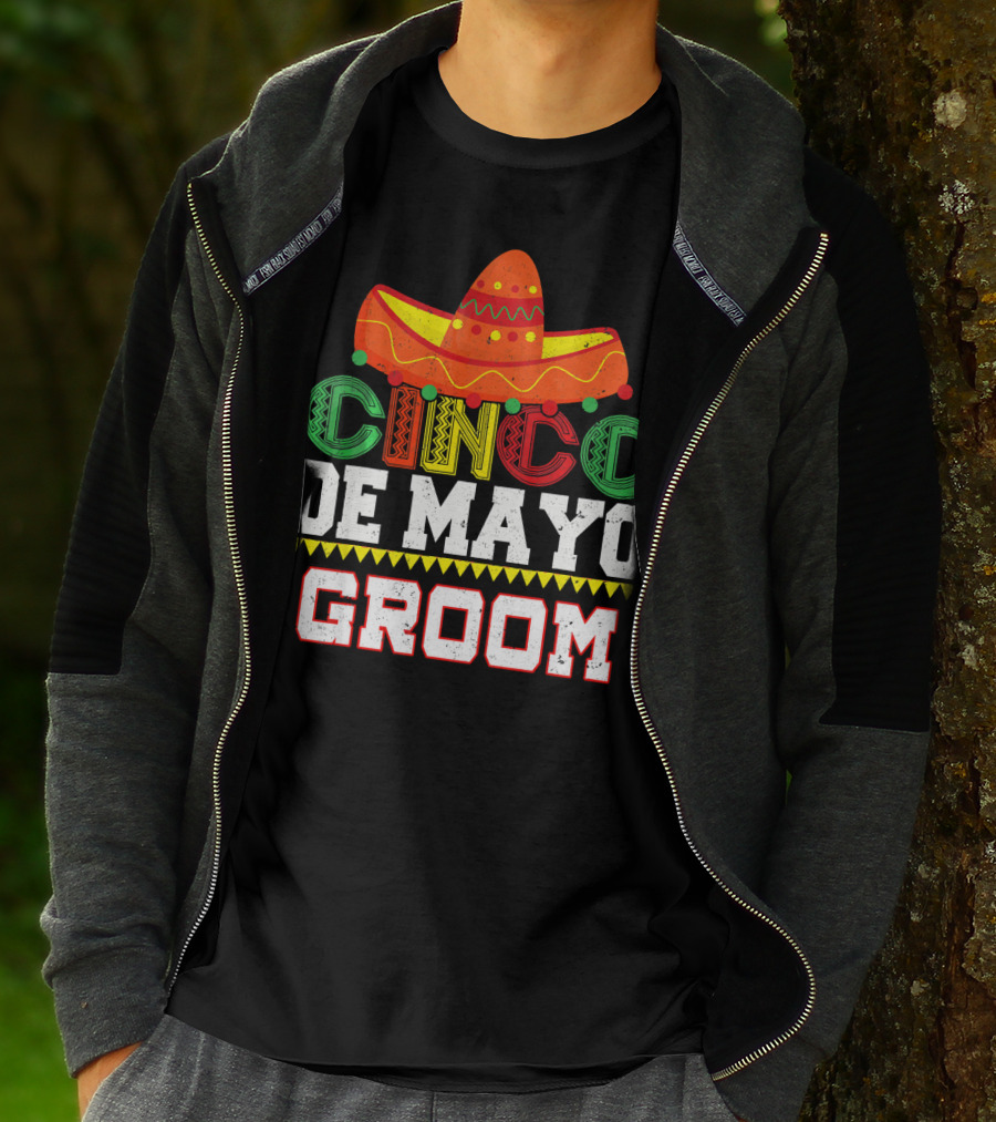 Cinco De Mayo Groom Sombrero T-Shirt