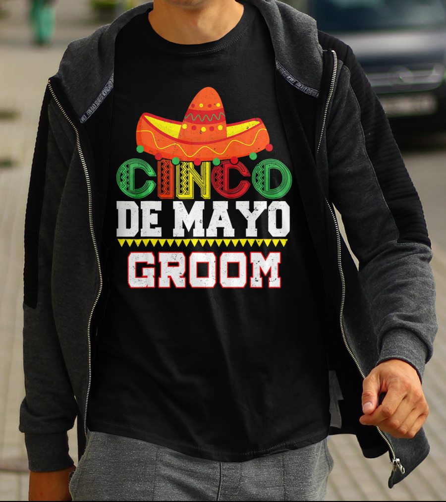 Cinco De Mayo Groom Sombrero T-Shirt