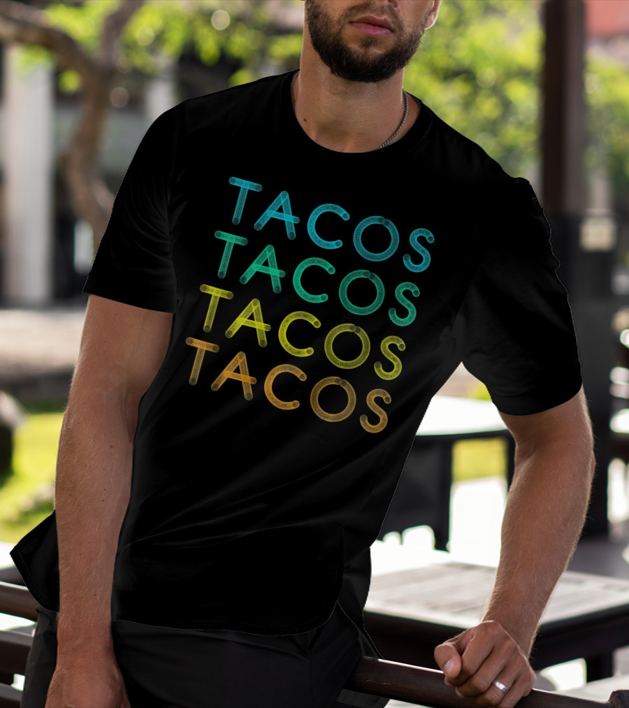 Vintage Tacos Lover Cinco De Tacos Fiesta T-Shirt