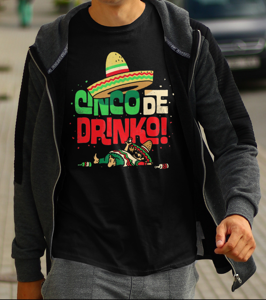 Cinco De Drinko Sombrero Fiesta T-Shirt
