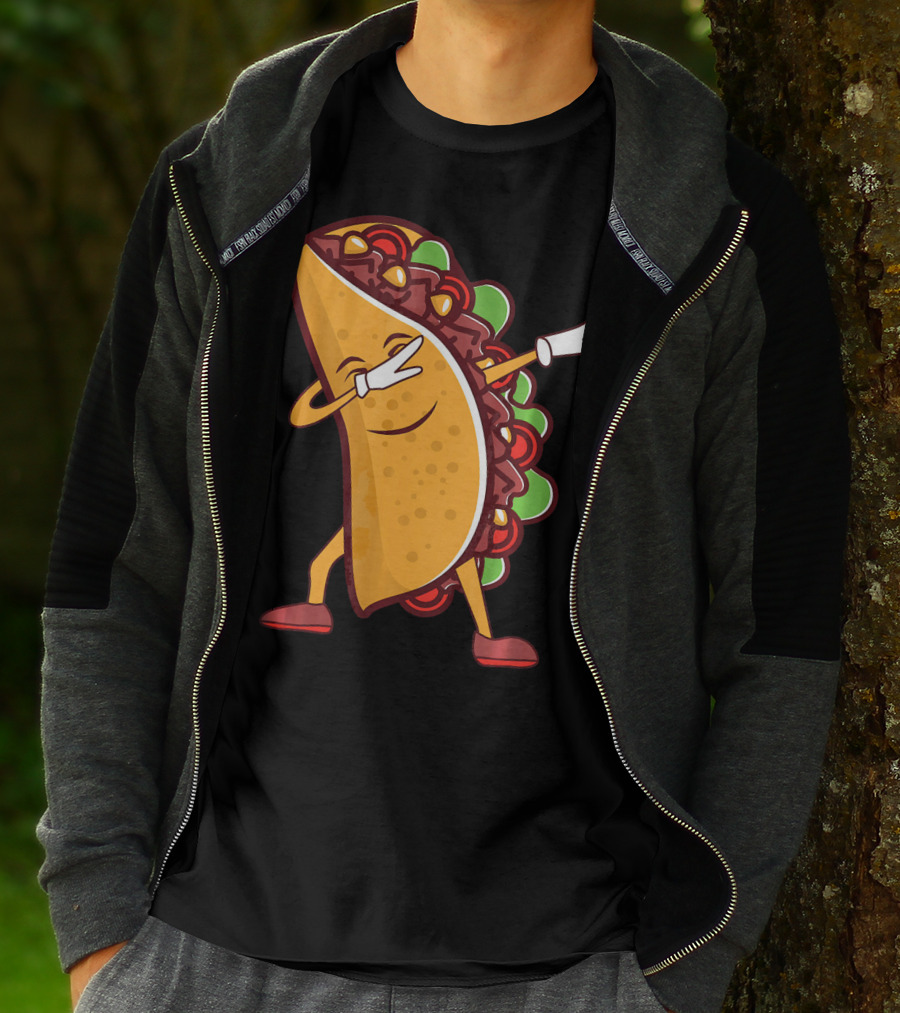 Dabbing Taco Cinco De Mayo Mexican Food T-Shirt