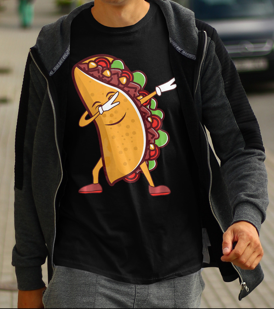 Dabbing Taco Cinco De Mayo Mexican Food T-Shirt