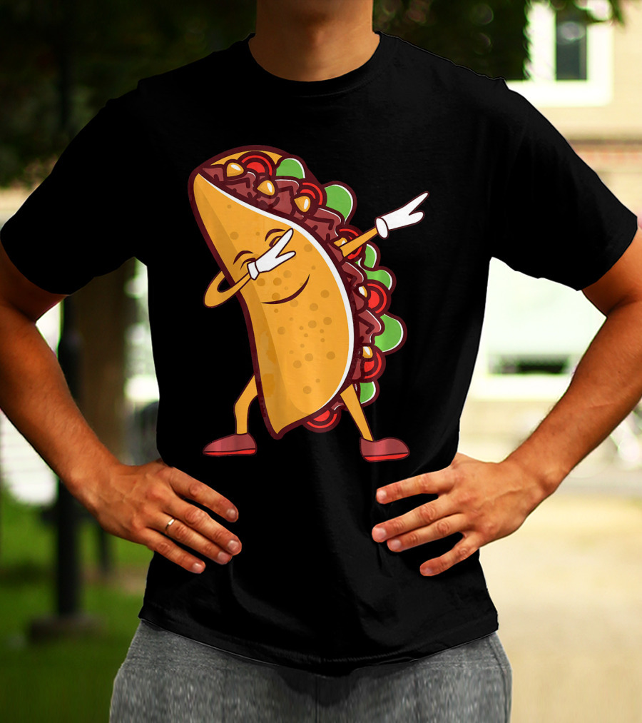 Dabbing Taco Cinco De Mayo Mexican Food T-Shirt