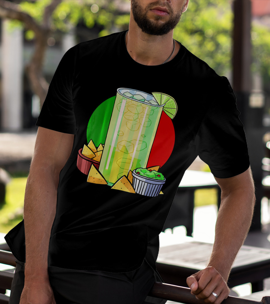 Funny Cinco De Mayo Tequila Guacamole Nachos Lime Fiesta T-Shirt
