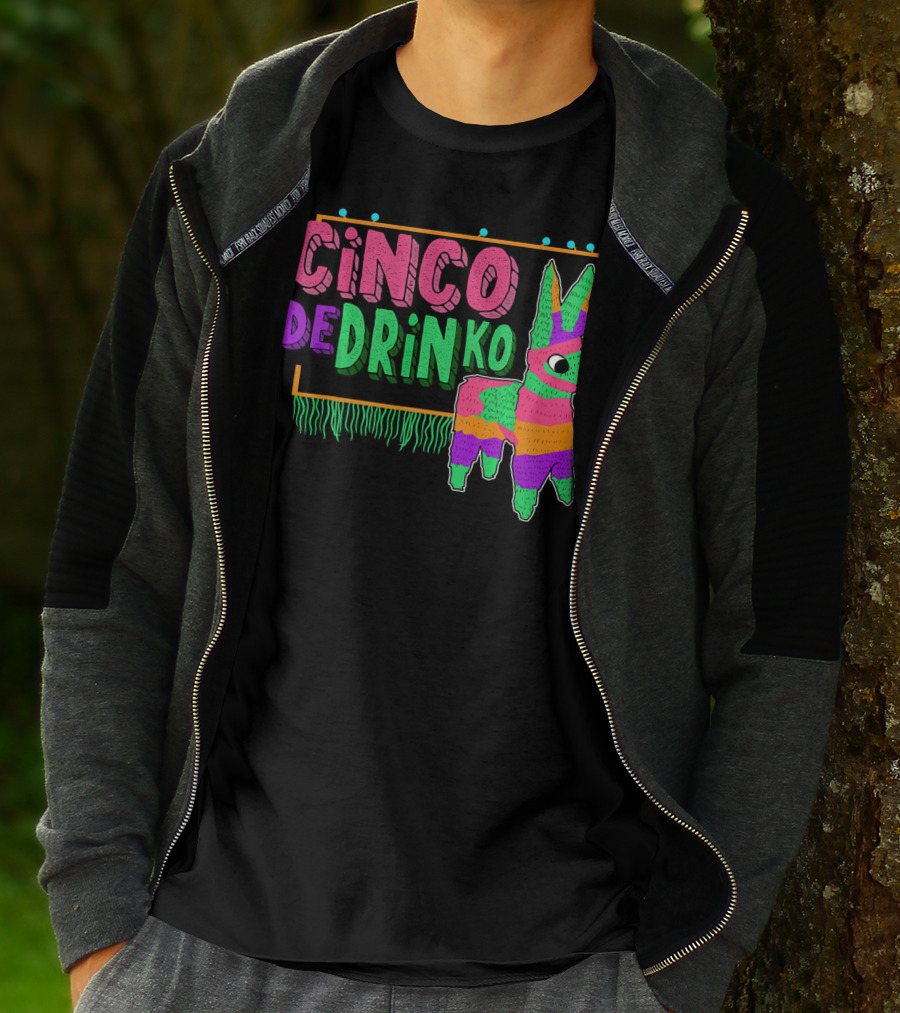 Cinco De Drinko Festive Piñata Humor T-Shirt