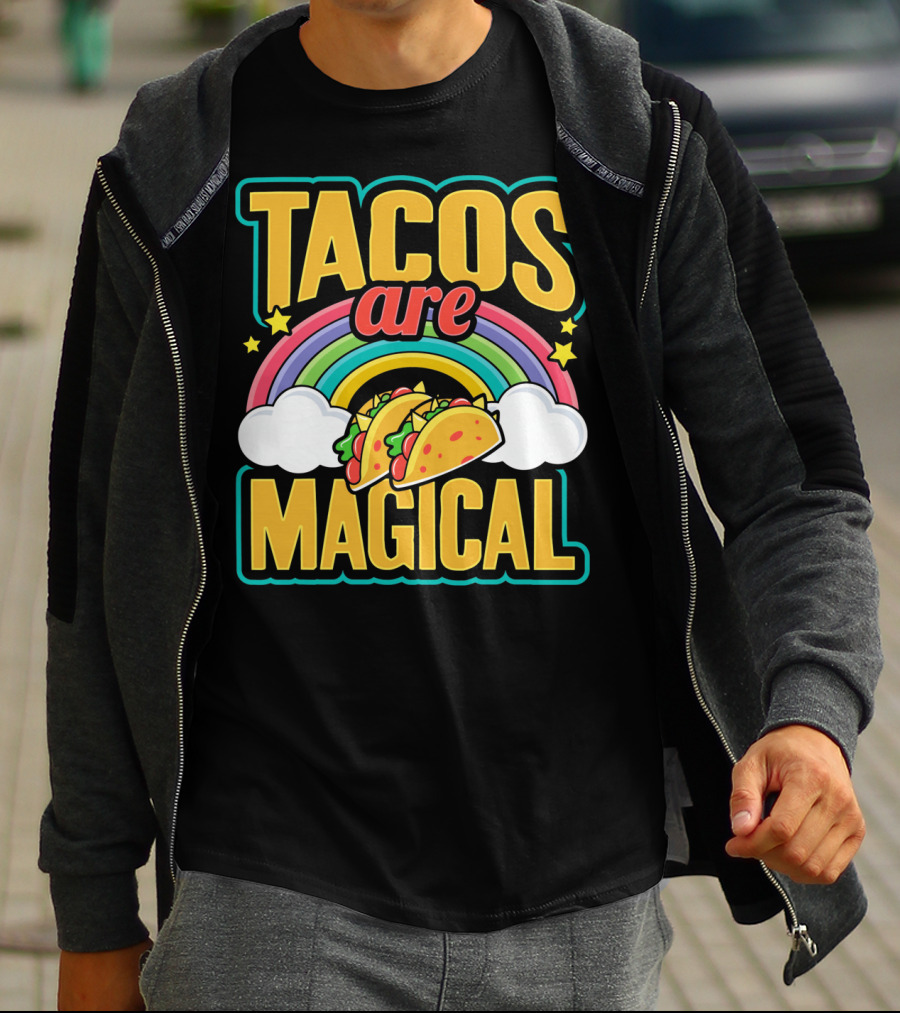 Tacos Are Magical Rainbow Taco T-Shirt