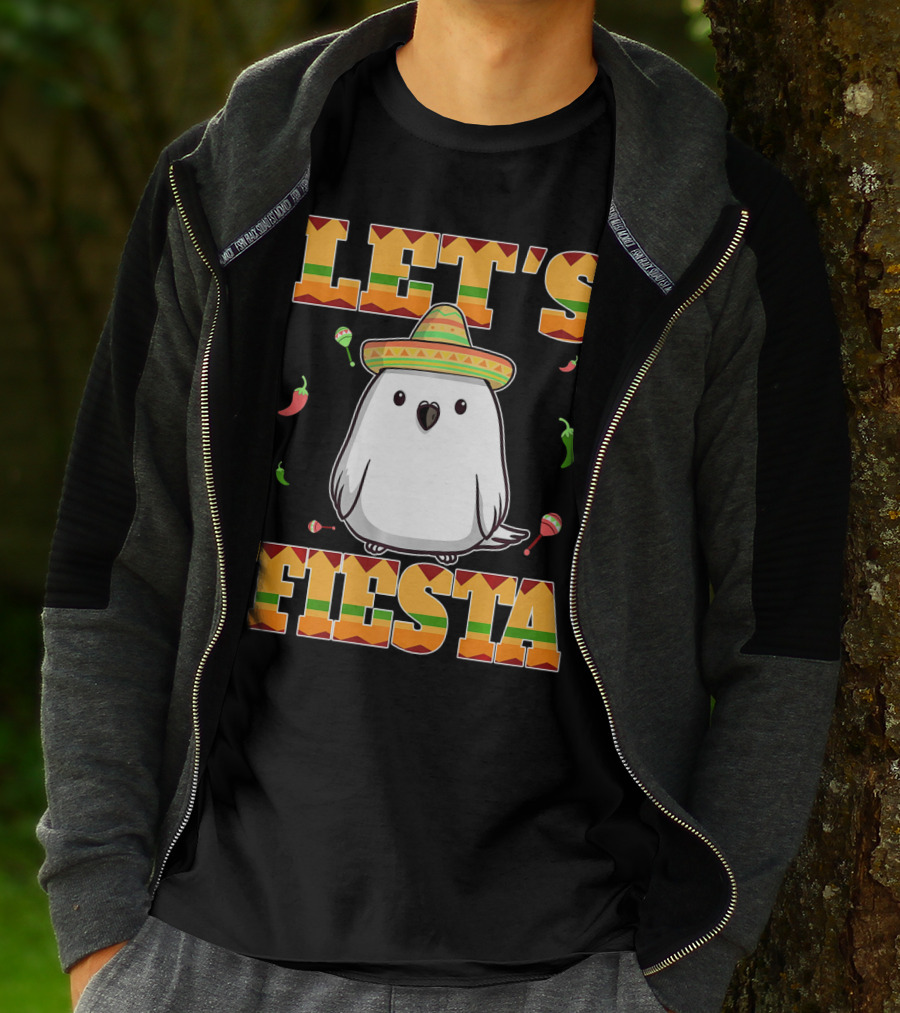 Let's Fiesta Bird Sombrero Cinco De Mayo Mexican T-Shirt