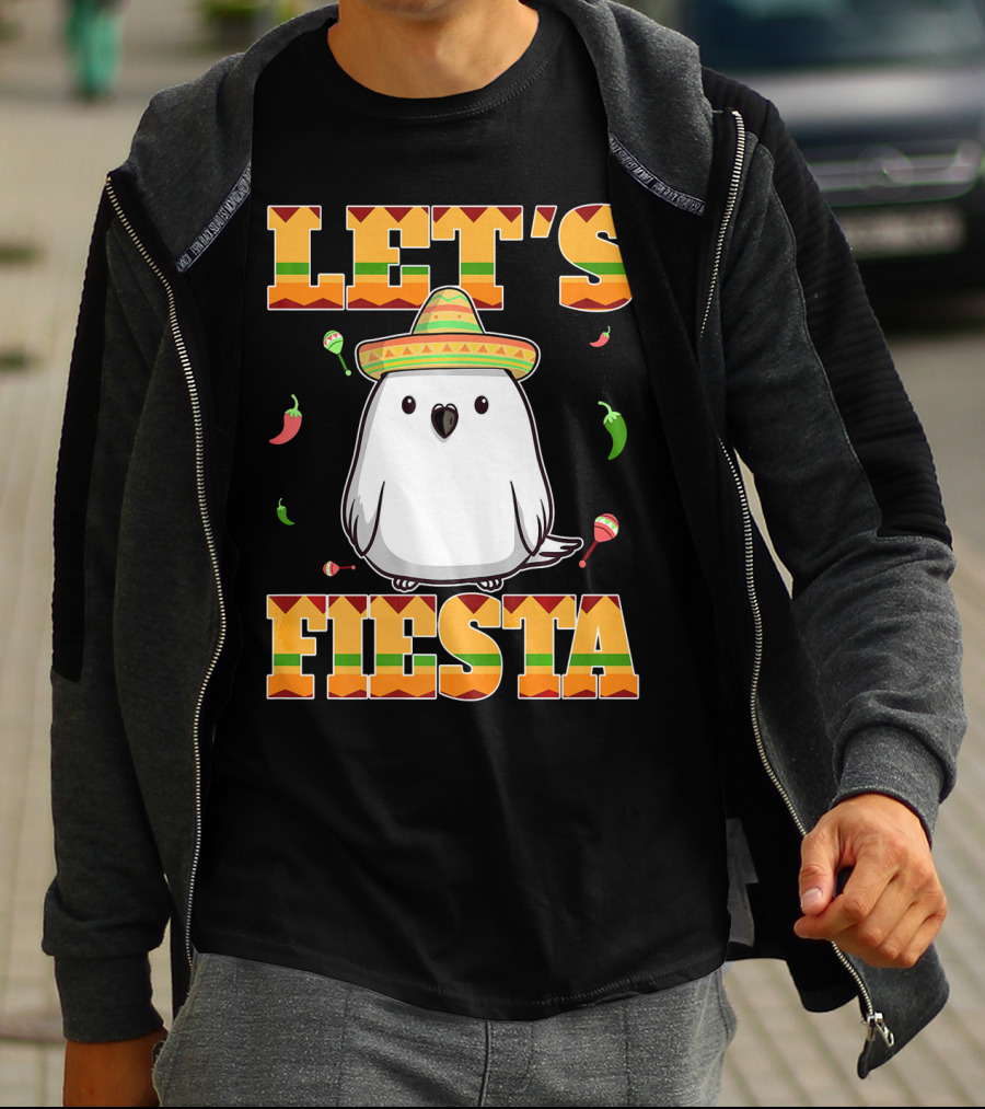 Let's Fiesta Bird Sombrero Cinco De Mayo Mexican T-Shirt