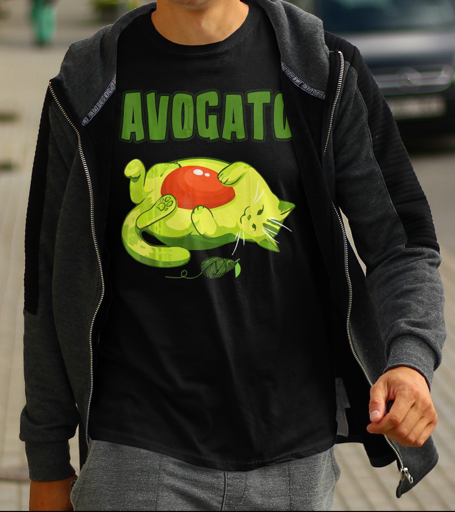 Avogato Cinco De Mayo Funny Meow Avocado Mexico T-Shirt