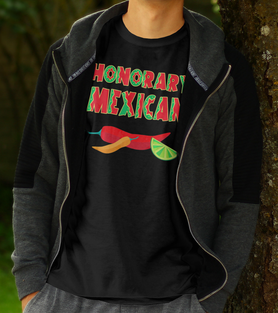 Honorary Mexican Chiles With Lime Slice Cinco De Mayo T-Shirt