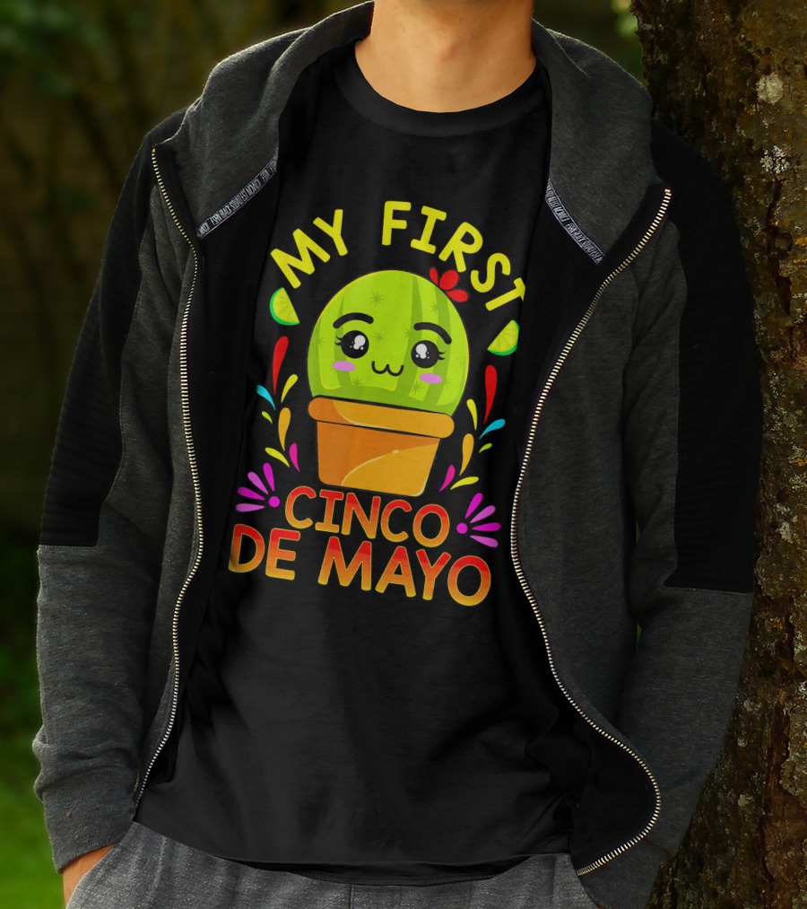 My First Cinco De Mayo Cute Cactus Baby T-Shirt