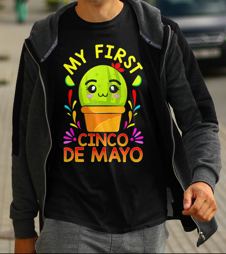 My First Cinco De Mayo Cute Cactus Baby T-Shirt