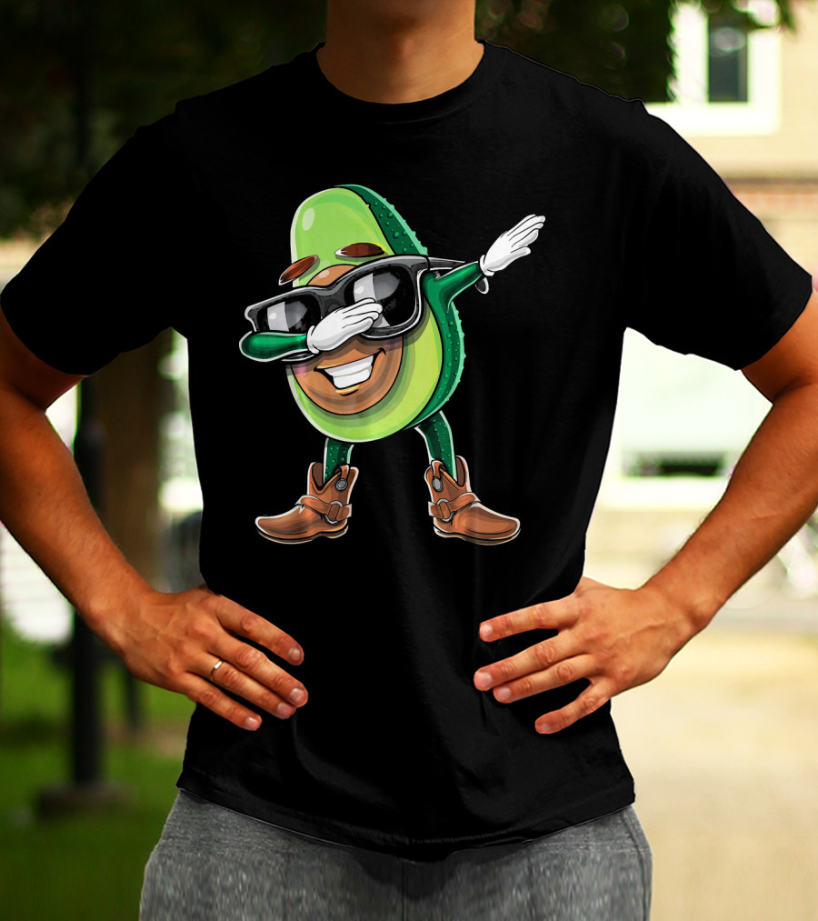 Cinco De Mayo Dabbing Avocado Fiesta Fun T-Shirt