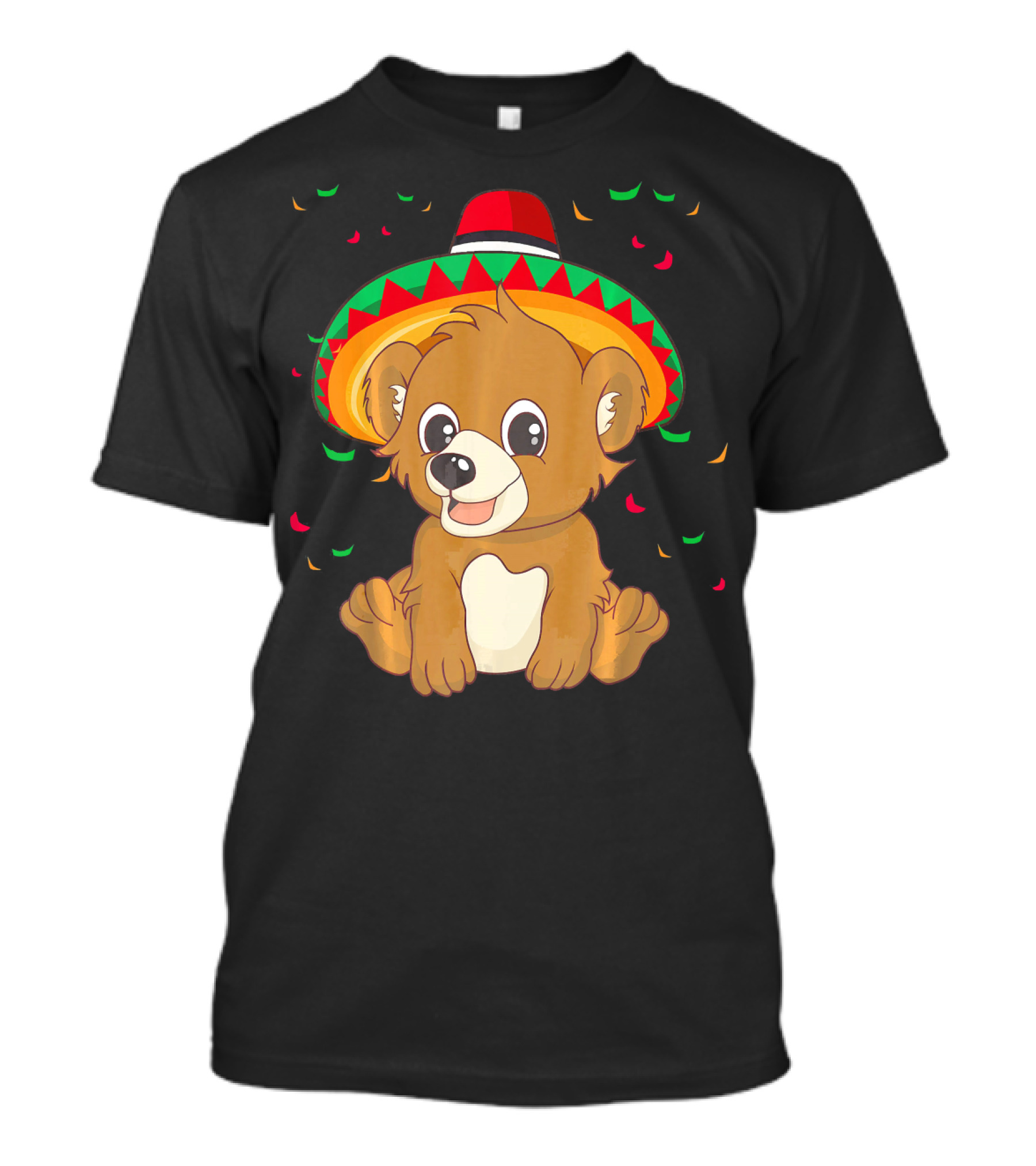 Cute Bear Cinco De Mayo 5th Of May Celebration Sombrero T-Shirt