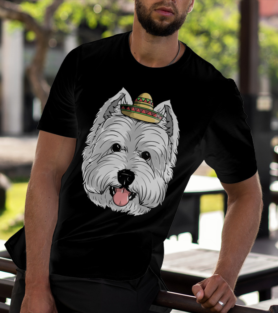 Cinco De Mayo Westie Dog Sombrero Fiesta T-Shirt