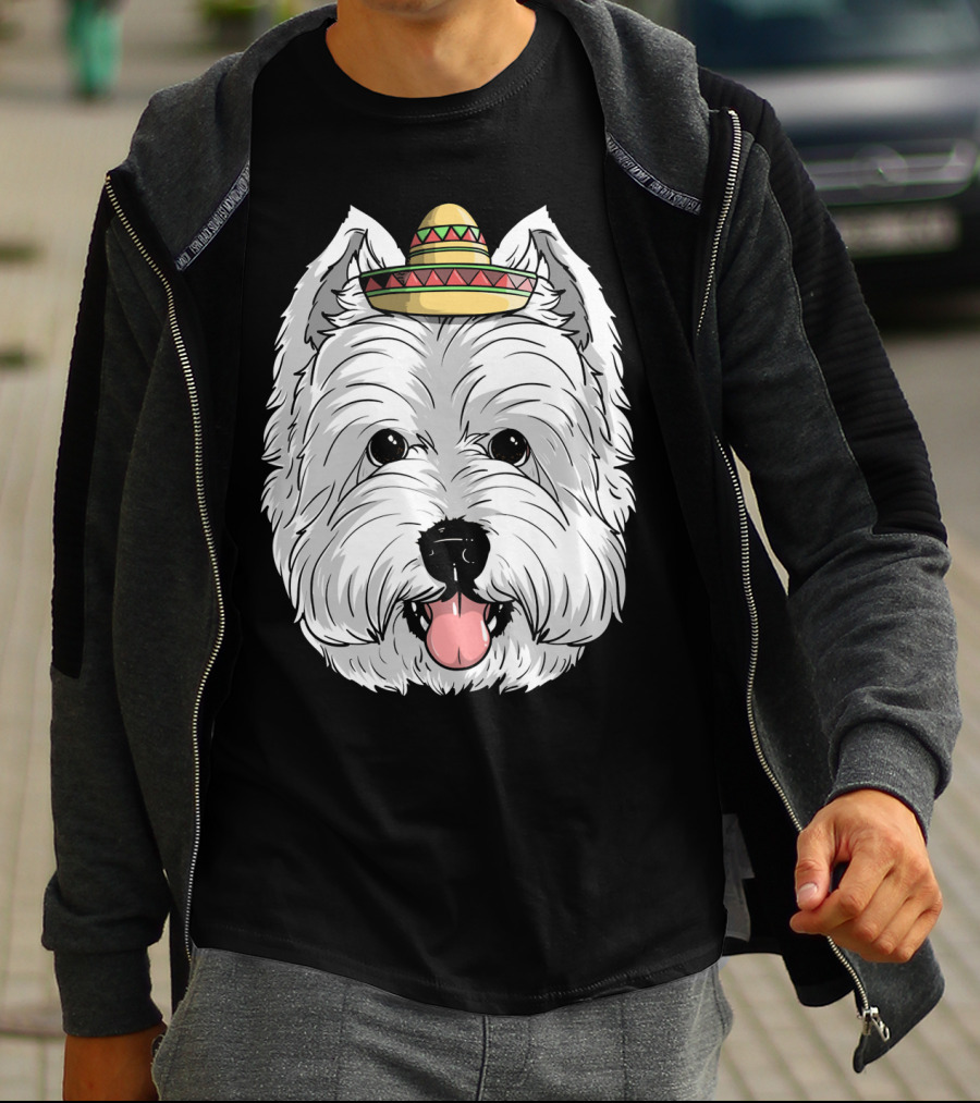 Cinco De Mayo Westie Dog Sombrero Fiesta T-Shirt