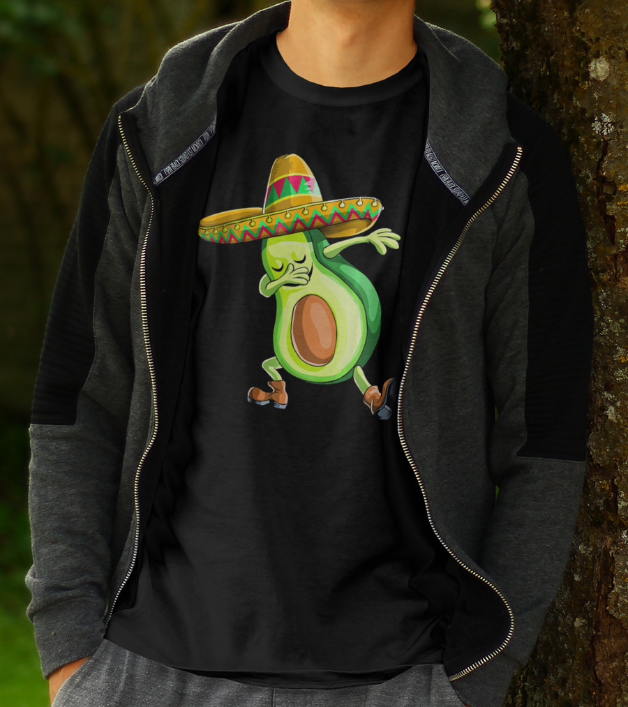 Cinco De Mayo Dancing Avocado With Sombrero T-Shirt