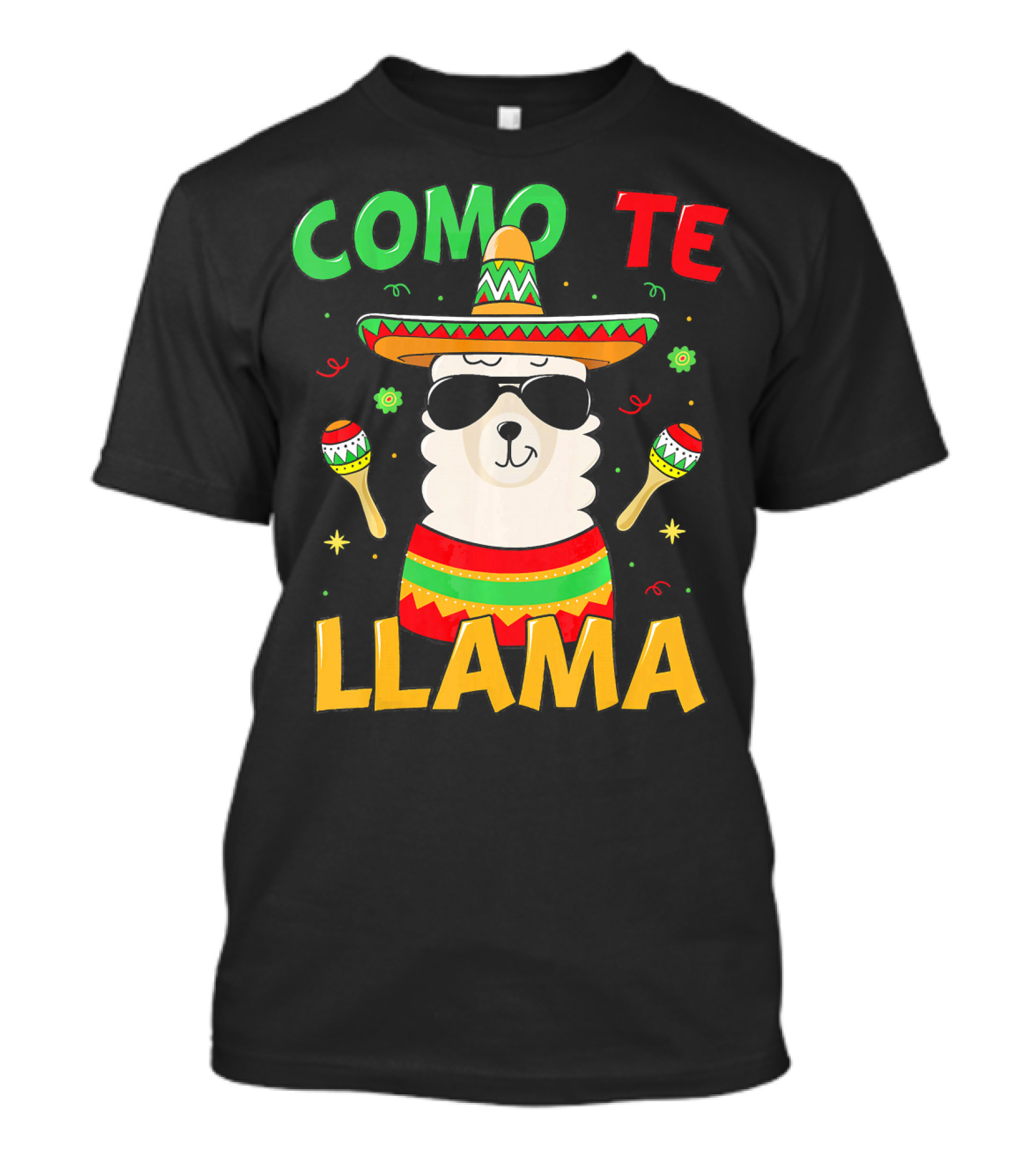 Como Te Llama Llama Cinco De Mayo No Prob T-Shirt