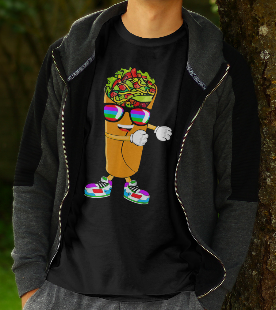 Flossing Burrito Dancing Cinco De Mayo Fun T-Shirt