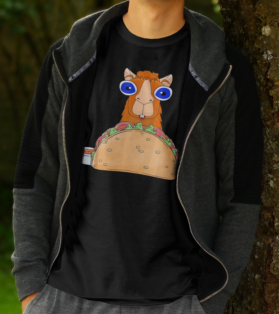 Llama Taco Lover Cinco De Mayo T-Shirt