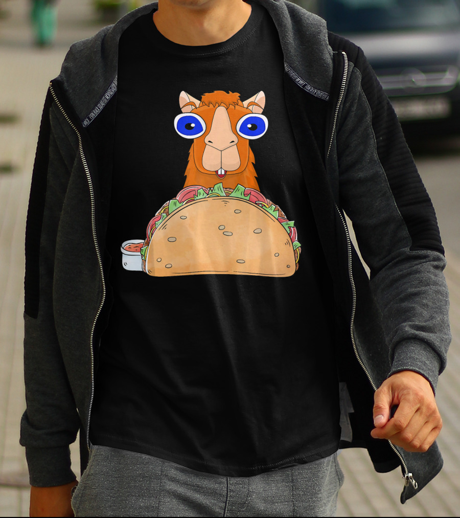 Llama Taco Lover Cinco De Mayo T-Shirt