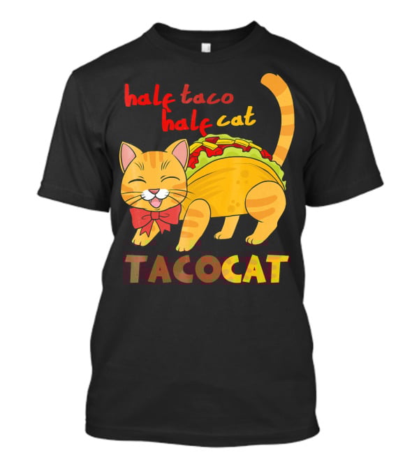 Half Taco Half Cat TacoCat Cinco De Mayo Taco T-Shirt