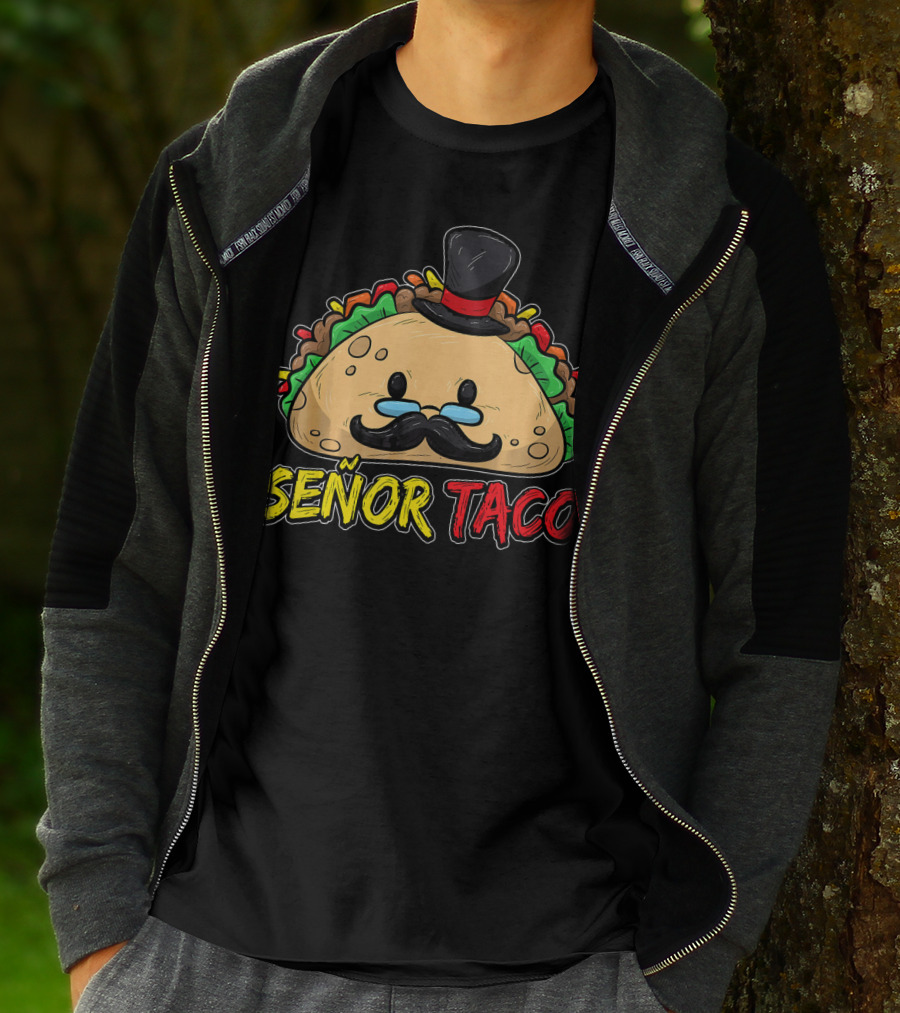 Señor Taco Mustache Cinco De Mayo T-Shirt
