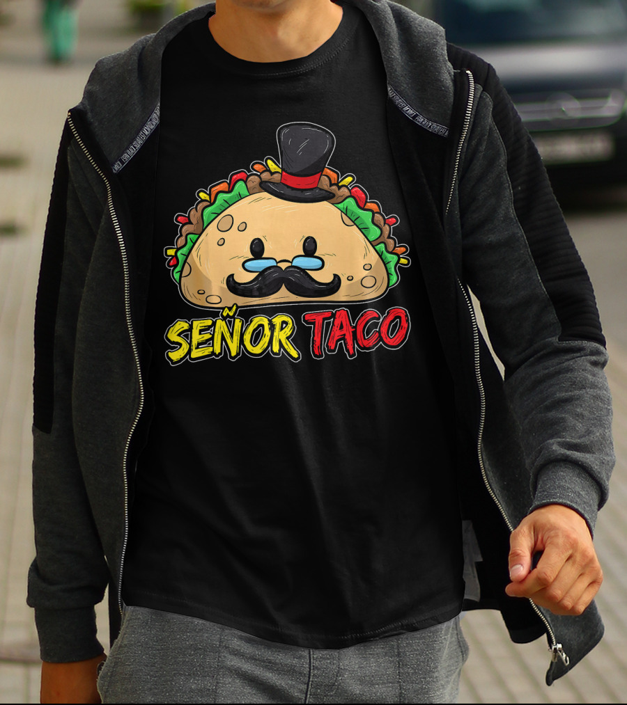 Señor Taco Mustache Cinco De Mayo T-Shirt