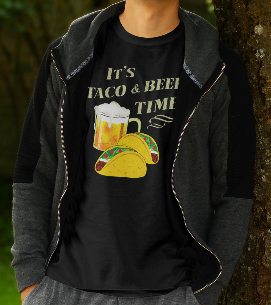 It's Taco And Beer Time With Tacos And Beer Mug T-Shirt
