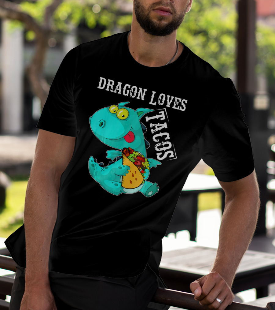 Dragon Loves Tacos Cinco De Mayo Taco T-Shirt