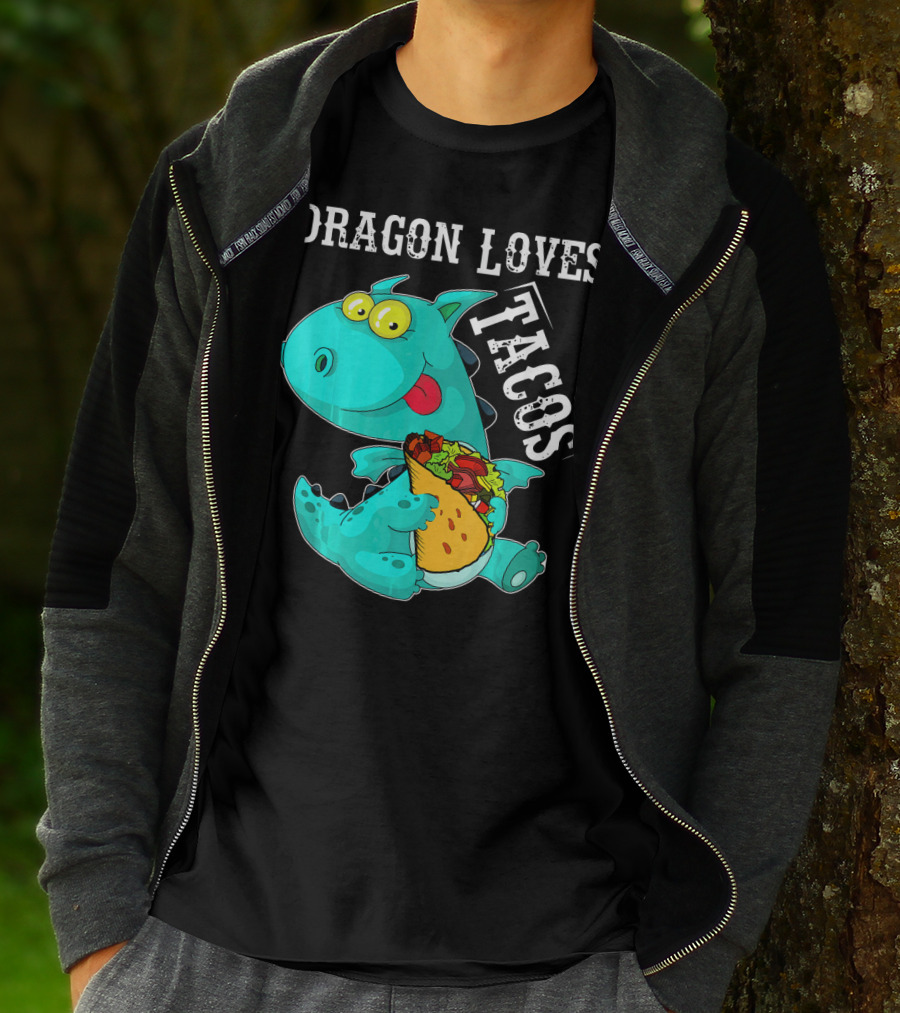 Dragon Loves Tacos Cinco De Mayo Taco T-Shirt