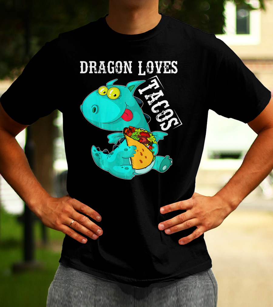 Dragon Loves Tacos Cinco De Mayo Taco T-Shirt