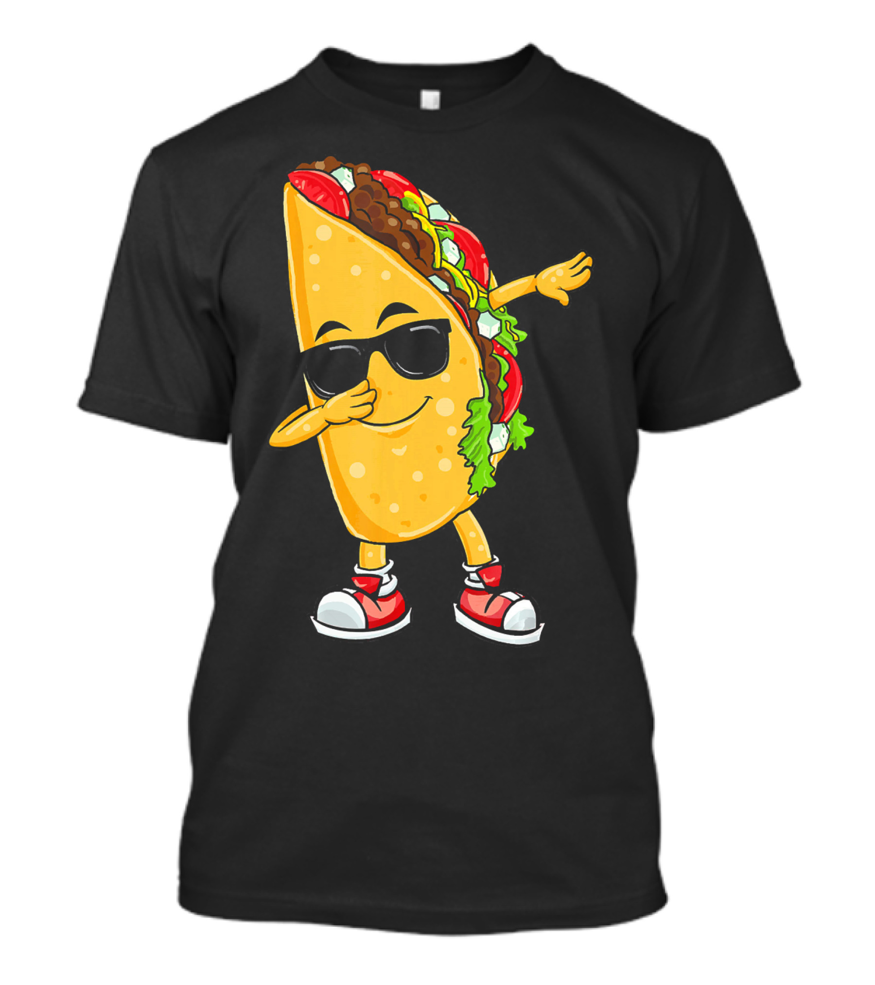 Dabbing Taco Cinco De Mayo Celebration Fun With Sunglasses T-Shirt