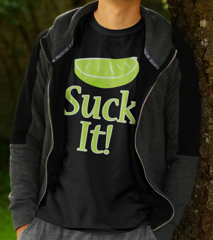 Lime Slice Suck It Tequila Fun T-Shirt