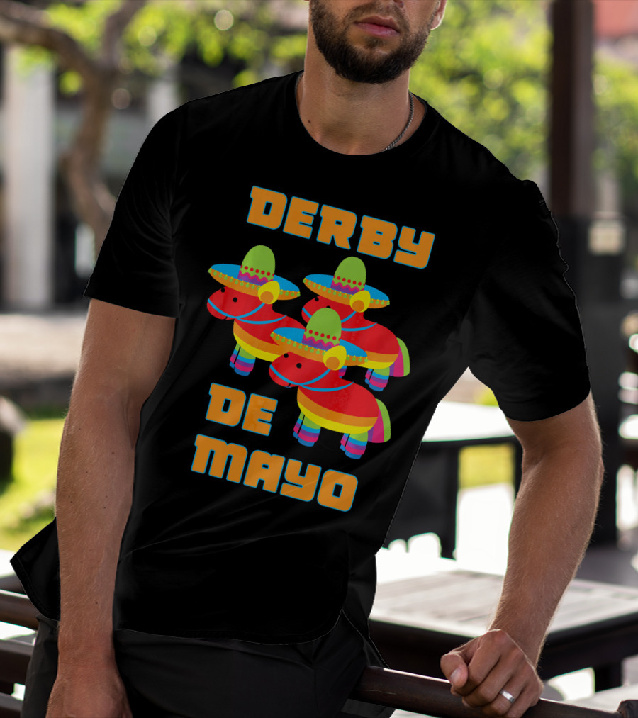 Derby De Mayo Sombrero Pinata Party T-Shirt
