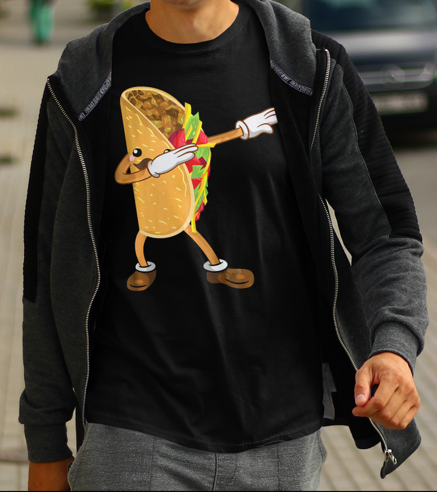 Dabbing Taco Dance Funny Cinco De Mayo T-Shirt
