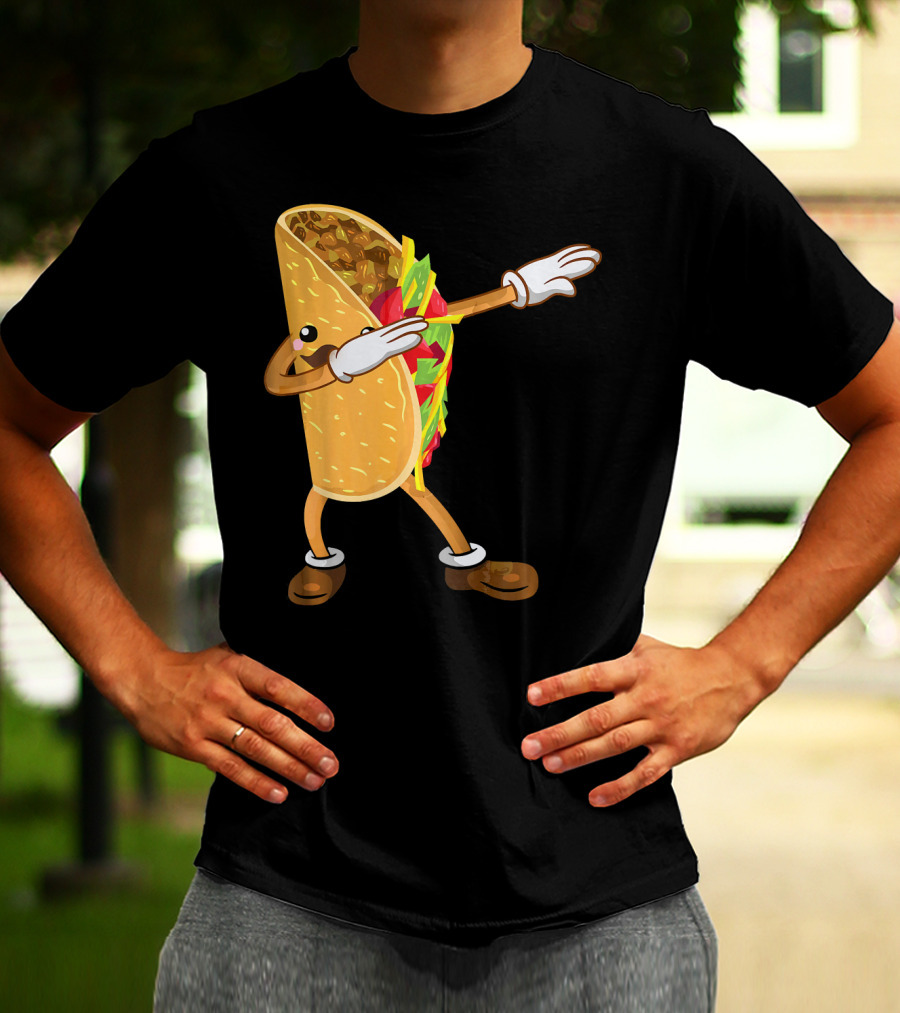 Dabbing Taco Dance Funny Cinco De Mayo T-Shirt