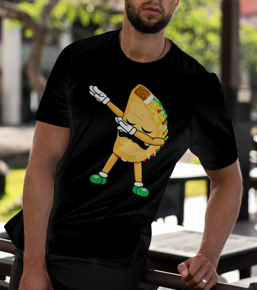 Dabbing Taco Mexican Cinco De Mayo Dab T-Shirt