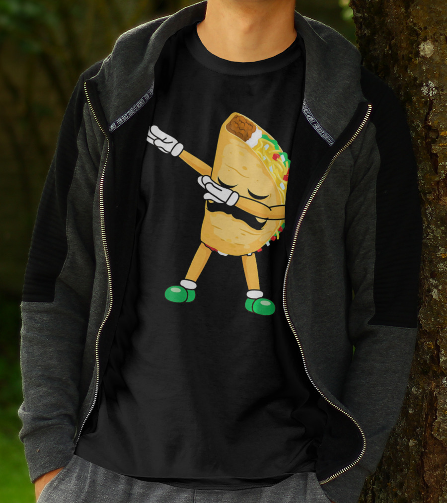 Dabbing Taco Mexican Cinco De Mayo Dab T-Shirt