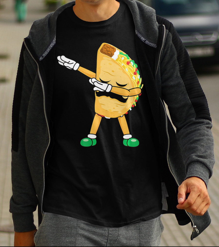 Dabbing Taco Mexican Cinco De Mayo Dab T-Shirt