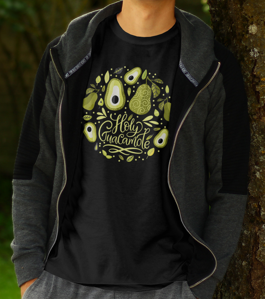Holy Guacamole Avocado Lover Vegan Delight T-Shirt